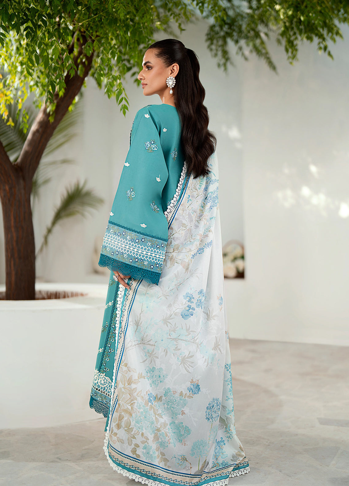 Riwaayat By Bin Ilyas Embroidered Lawn 3 Piece Unstitched Suit BI24R 306 B Riwaayat By Bin Ilyas Embroidered Lawn 3 Piece Unstitched Suit BI24R 306 B