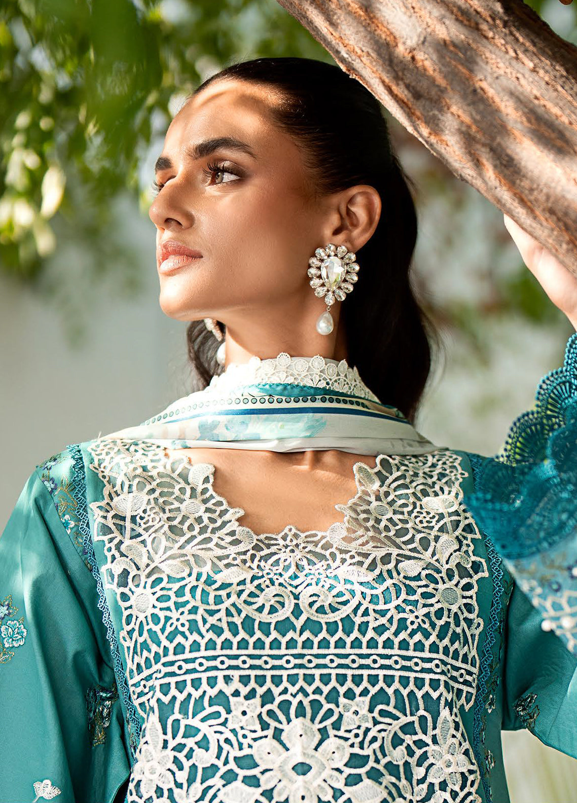 Riwaayat By Bin Ilyas Embroidered Lawn 3 Piece Unstitched Suit BI24R 306 B Riwaayat By Bin Ilyas Embroidered Lawn 3 Piece Unstitched Suit BI24R 306 B