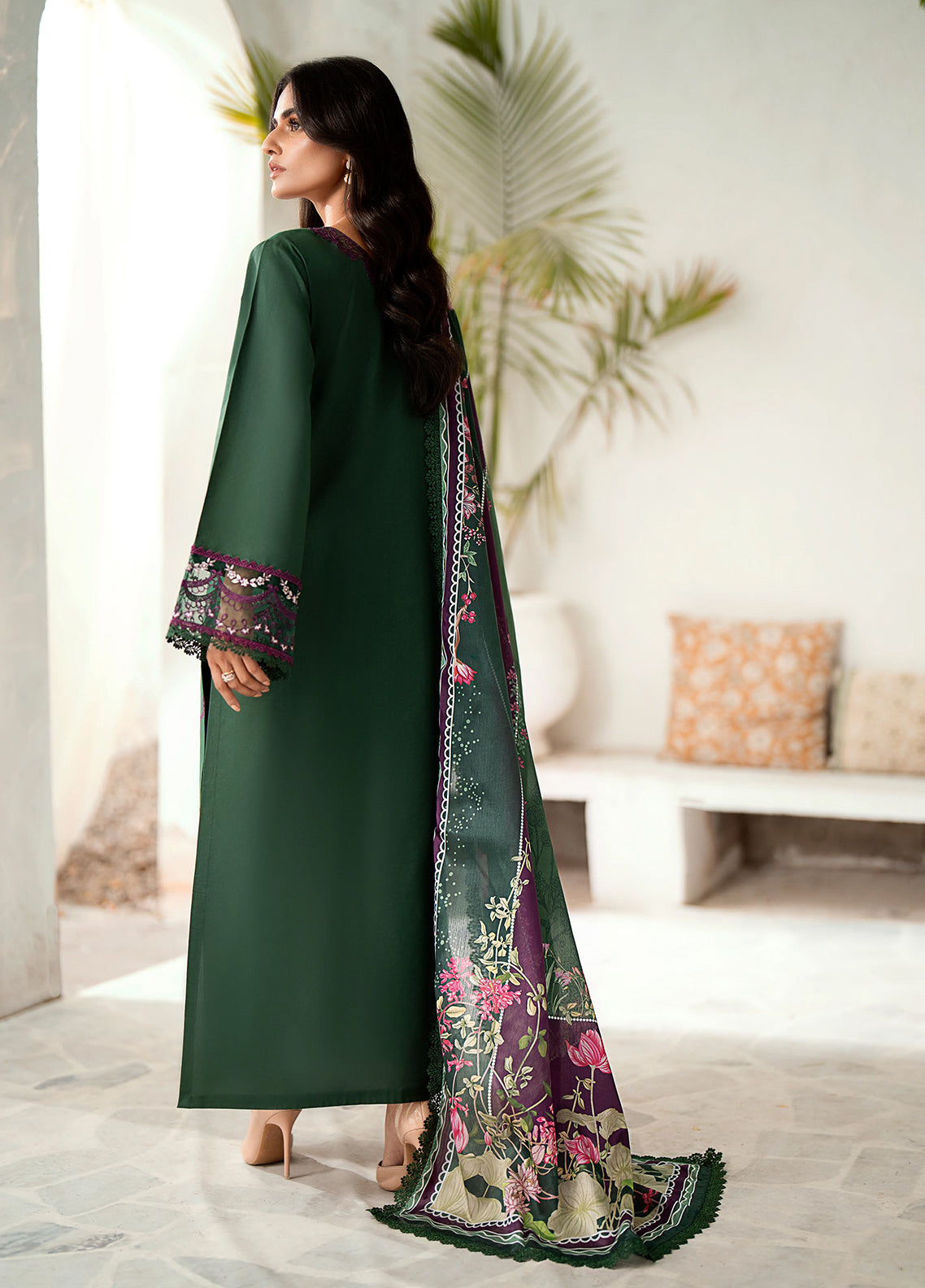 Riwaayat By Bin Ilyas Embroidered Lawn 3 Piece Unstitched Suit BI24R 308 B Riwaayat By Bin Ilyas Embroidered Lawn 3 Piece Unstitched Suit BI24R 308 B