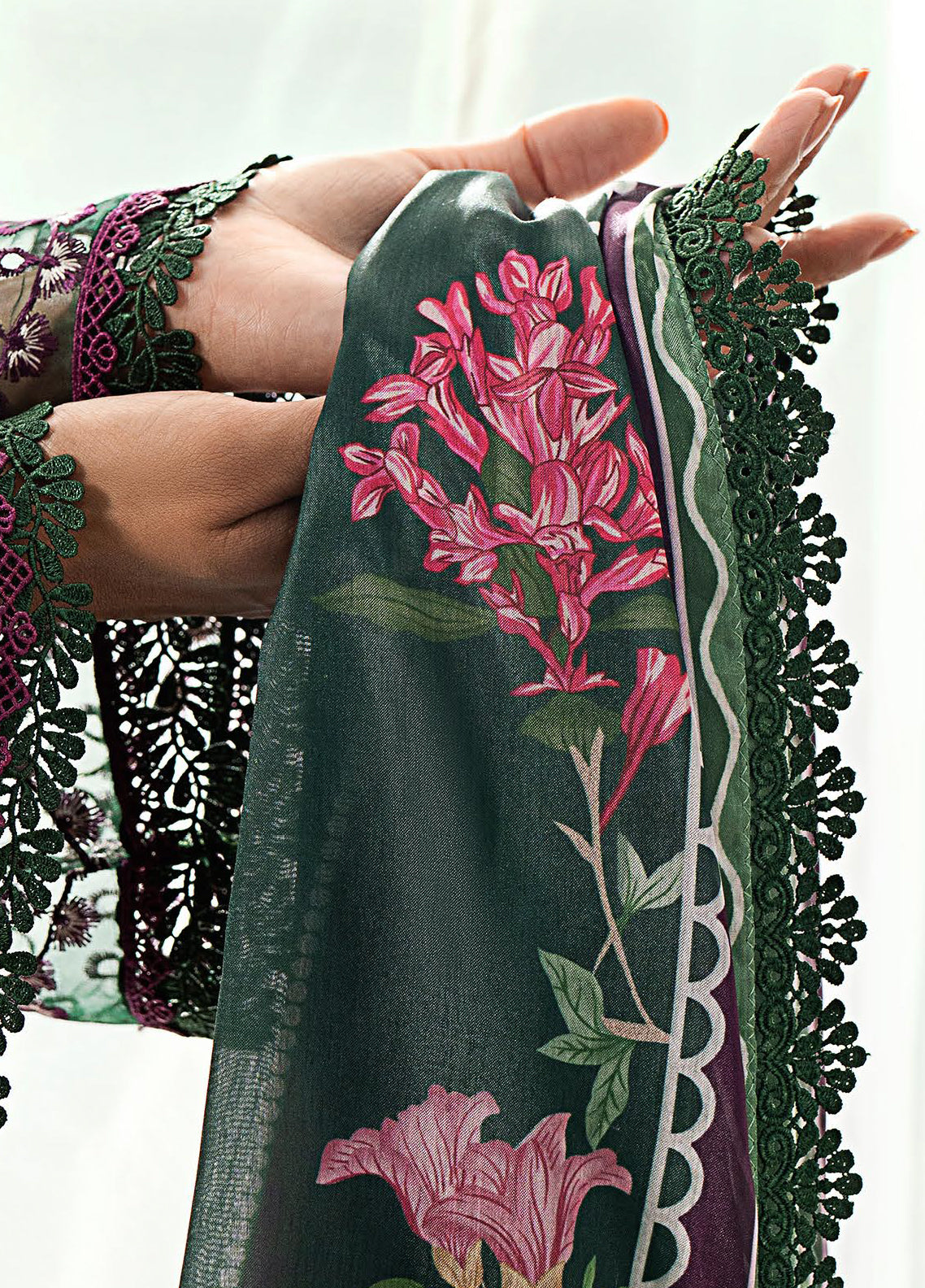 Riwaayat By Bin Ilyas Embroidered Lawn 3 Piece Unstitched Suit BI24R 308 B Riwaayat By Bin Ilyas Embroidered Lawn 3 Piece Unstitched Suit BI24R 308 B