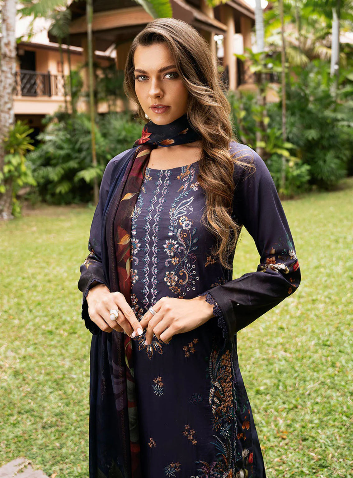 Riwayat By Ramsha Embroidered Lawn 3 Piece Unstitched Suit RM25RLEL Y-1103 Riwayat By Ramsha Embroidered Lawn 3 Piece Unstitched Suit RM25RLEL Y-1103