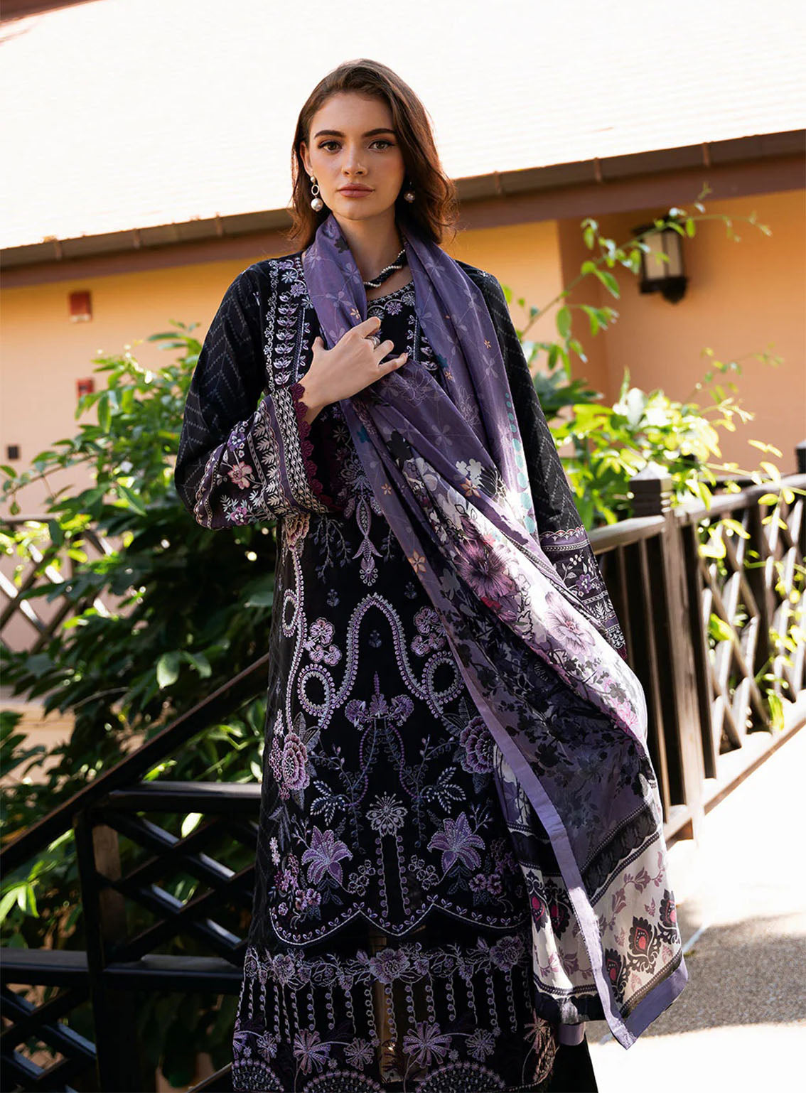 Riwayat By Ramsha Embroidered Lawn 3 Piece Unstitched Suit RM25RLEL Y-1105 Riwayat By Ramsha Embroidered Lawn 3 Piece Unstitched Suit RM25RLEL Y-1105