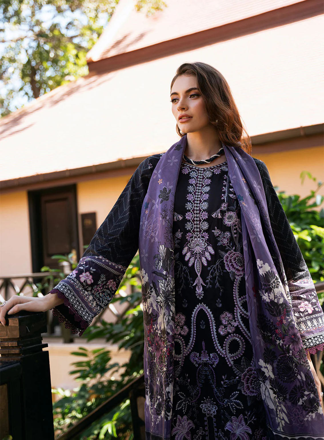 Riwayat By Ramsha Embroidered Lawn 3 Piece Unstitched Suit RM25RLEL Y-1105 Riwayat By Ramsha Embroidered Lawn 3 Piece Unstitched Suit RM25RLEL Y-1105