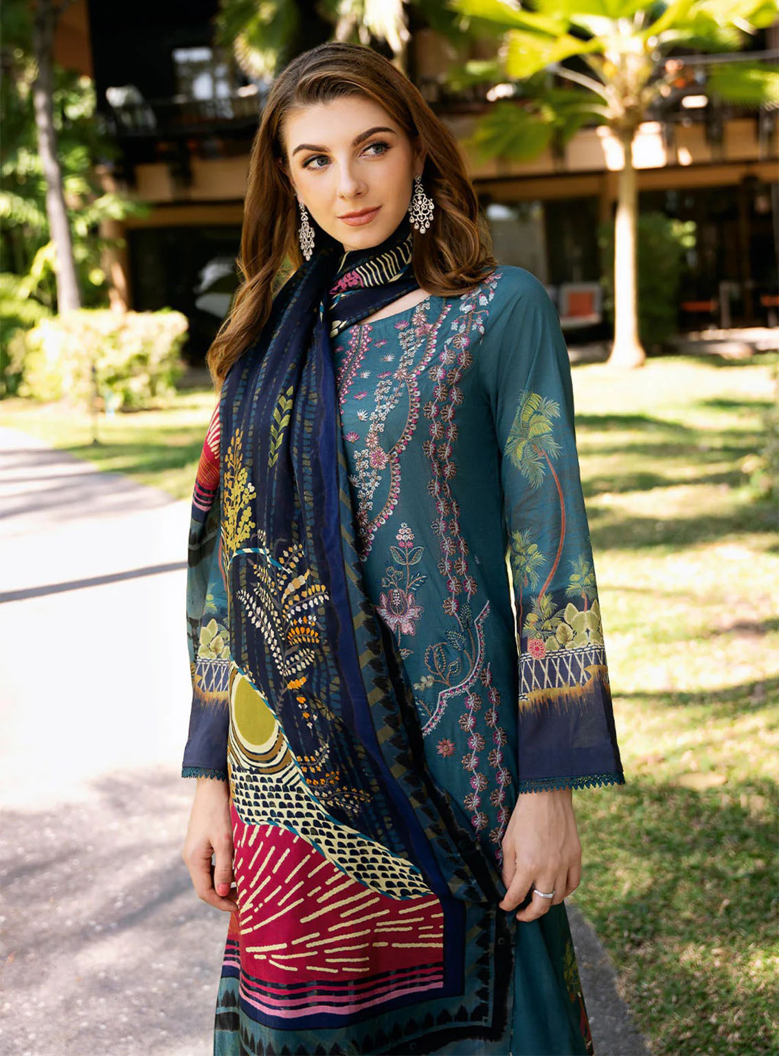 Riwayat By Ramsha Embroidered Lawn 3 Piece Unstitched Suit RM25RLEL Y-1107 Riwayat By Ramsha Embroidered Lawn 3 Piece Unstitched Suit RM25RLEL Y-1107