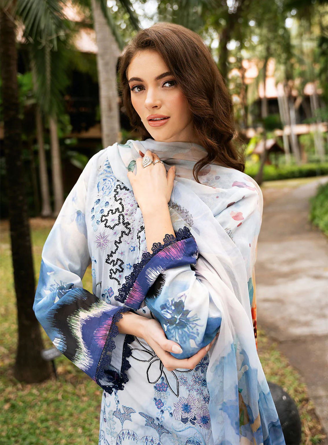 Riwayat By Ramsha Embroidered Lawn 3 Piece Unstitched Suit RM25RLEL Y-1108 Riwayat By Ramsha Embroidered Lawn 3 Piece Unstitched Suit RM25RLEL Y-1108