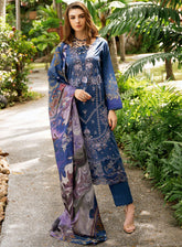 Riwayat By Ramsha Embroidered Lawn 3 Piece Unstitched Suit RM25RLEL Y-1110