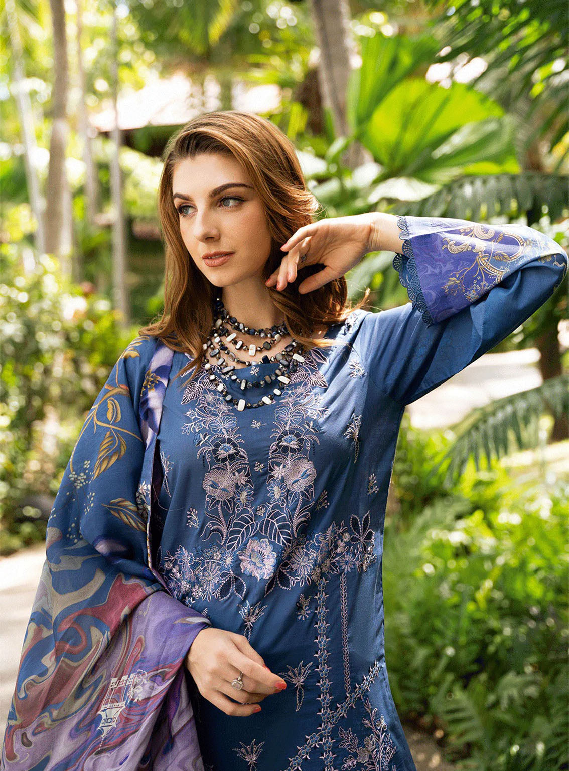 Riwayat By Ramsha Embroidered Lawn 3 Piece Unstitched Suit RM25RLEL Y-1110 Riwayat By Ramsha Embroidered Lawn 3 Piece Unstitched Suit RM25RLEL Y-1110
