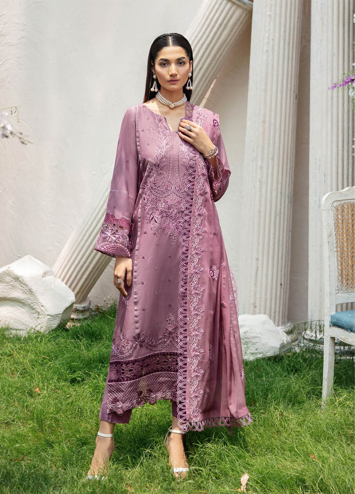 Riwayat By Ramsha Embroidered Lawn 3 Piece Unstitched Suit RM25RV10 D-Y-1006 Riwayat By Ramsha Embroidered Lawn 3 Piece Unstitched Suit RM25RV10 D-Y-1006