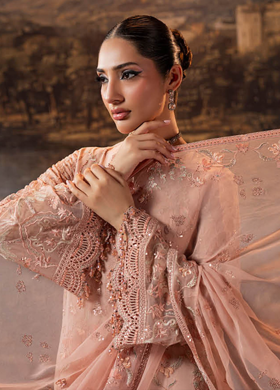 Riwayat Lamisah By Lavish Premium Embroidered Chiffon Suits Unstitched 3 Piece LP25RLC D-04 BLOSSOM GRACE Riwayat Lamisah By Lavish Premium Embroidered Chiffon Suits Unstitched 3 Piece LP25RLC D-04 BLOSSOM GRACE