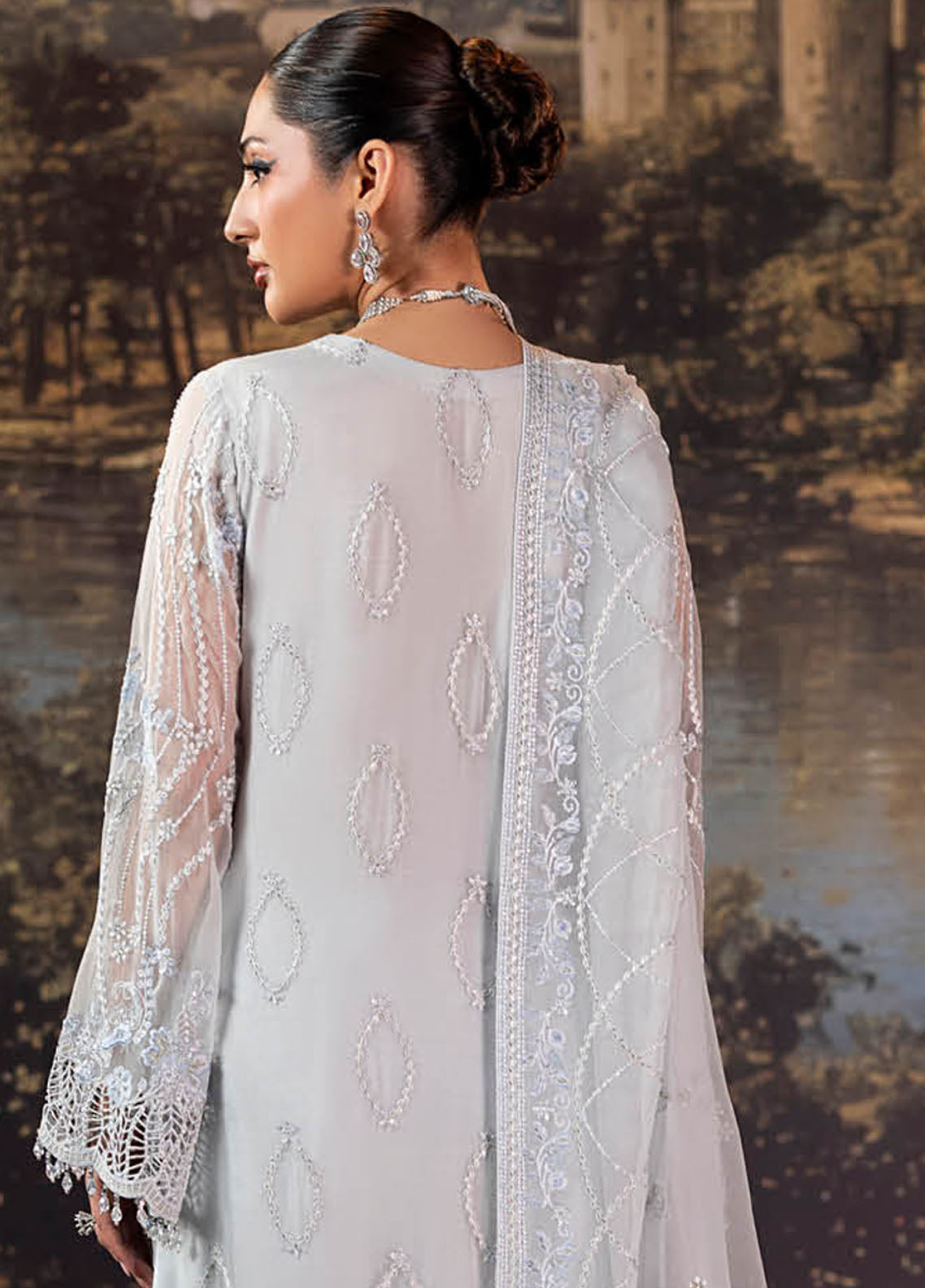 Riwayat Lamisah By Lavish Premium Embroidered Chiffon Suits Unstitched 3 Piece LP25RLC D-08 SLATE GRAY Riwayat Lamisah By Lavish Premium Embroidered Chiffon Suits Unstitched 3 Piece LP25RLC D-08 SLATE GRAY