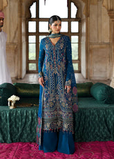 Romansiyyah By Emaan Adeel Embroidered Chiffon 3 Piece Unstitched Suit EA25RLF D-ZARQ
