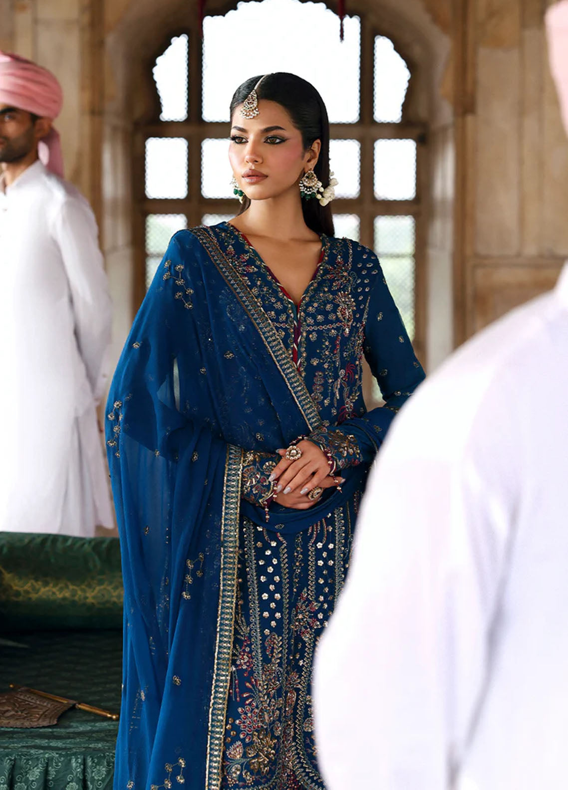 Romansiyyah By Emaan Adeel Embroidered Chiffon 3 Piece Unstitched Suit EA25RLF D-ZARQ Romansiyyah By Emaan Adeel Embroidered Chiffon 3 Piece Unstitched Suit EA25RLF D-ZARQ