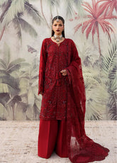 Romansiyyah By Emaan Adeel Embroidered Organza 3 Piece Unstitched Suit EA25RLF D-NOORMAHAL