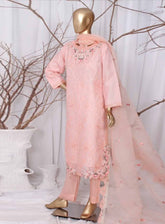 Romosh Embroidered Chiffon 3 Piece Stitched Suit RNPC25FE D-188-PNK