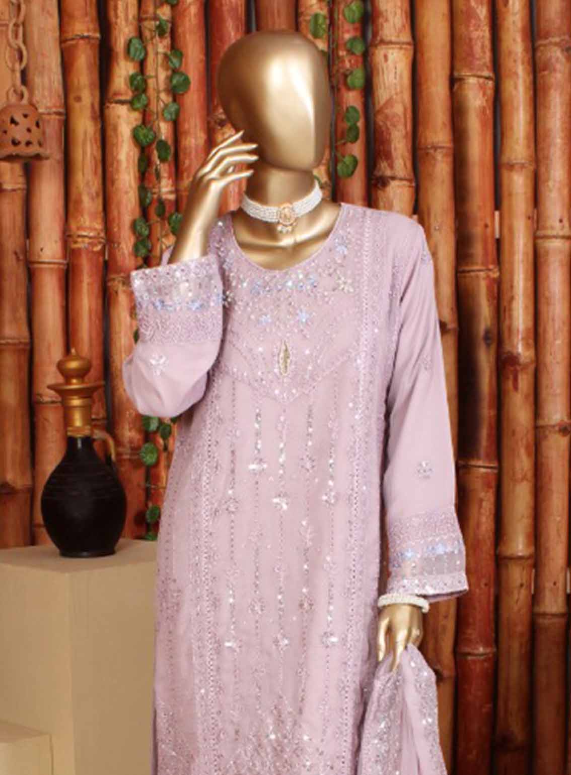 Romosh Embroidered Chiffon 3 Piece Stitched Suit RNPC25FE D-191-PPL Romosh Embroidered Chiffon 3 Piece Stitched Suit RNPC25FE D-191-PPL