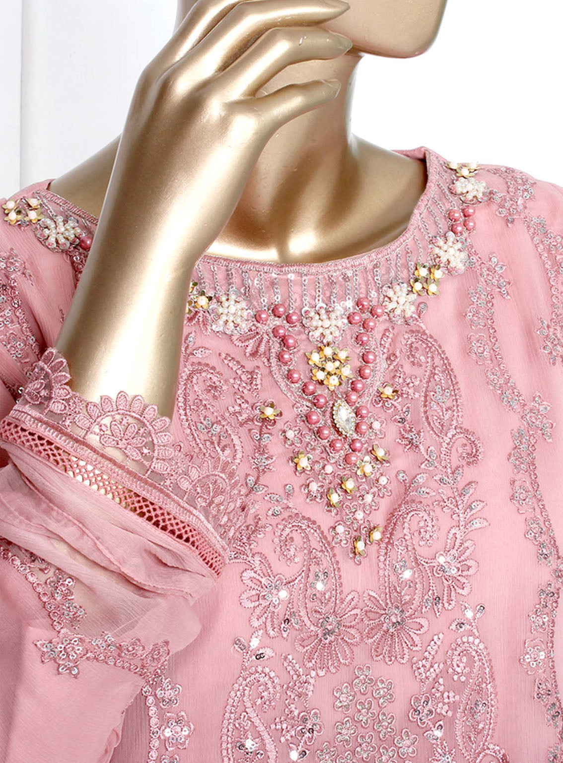Romosh Fancy Embroidered Chiffon 3 Piece Stitched Suit - RNPC24FE RO-128 DREAMY DELIGHT Romosh Fancy Embroidered Chiffon 3 Piece Stitched Suit - RNPC24FE RO-128 DREAMY DELIGHT