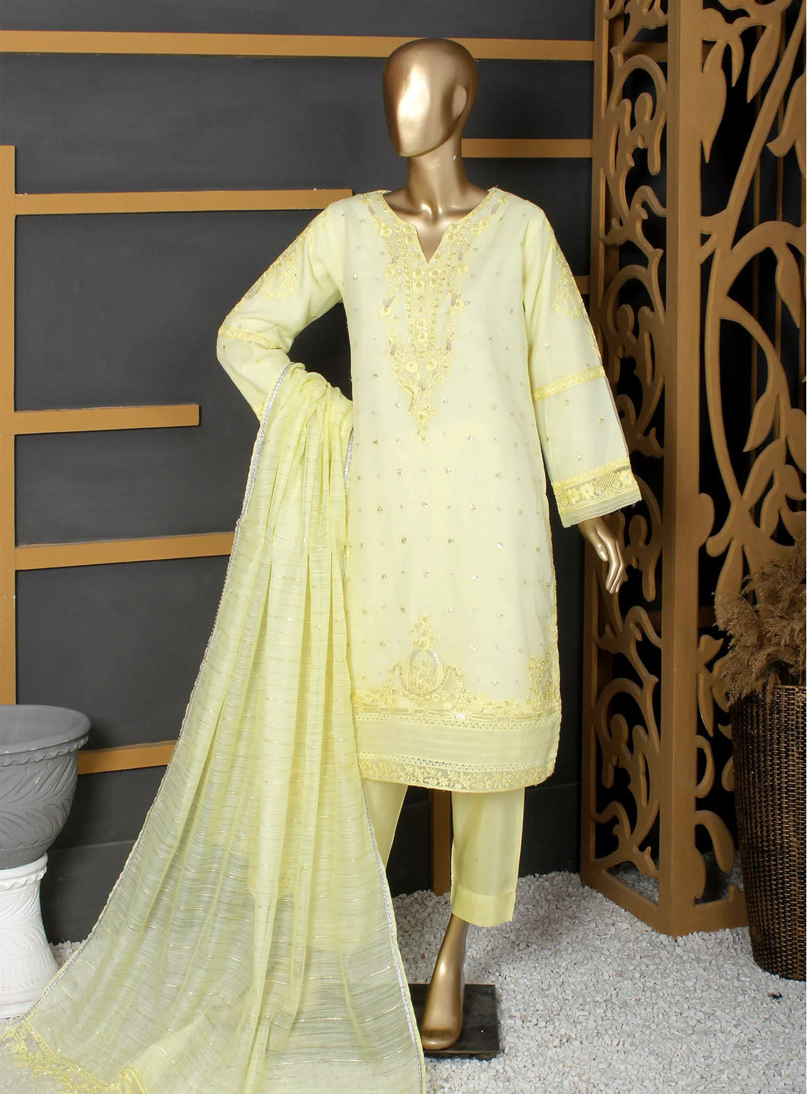 Romosh Fancy Embroidered Chiffon 3 Piece Stitched Suit - RNPC24FE RO-134 BLUSHING BEAUTY-NEW-2 Romosh Fancy Embroidered Chiffon 3 Piece Stitched Suit - RNPC24FE RO-134 BLUSHING BEAUTY-NEW-2