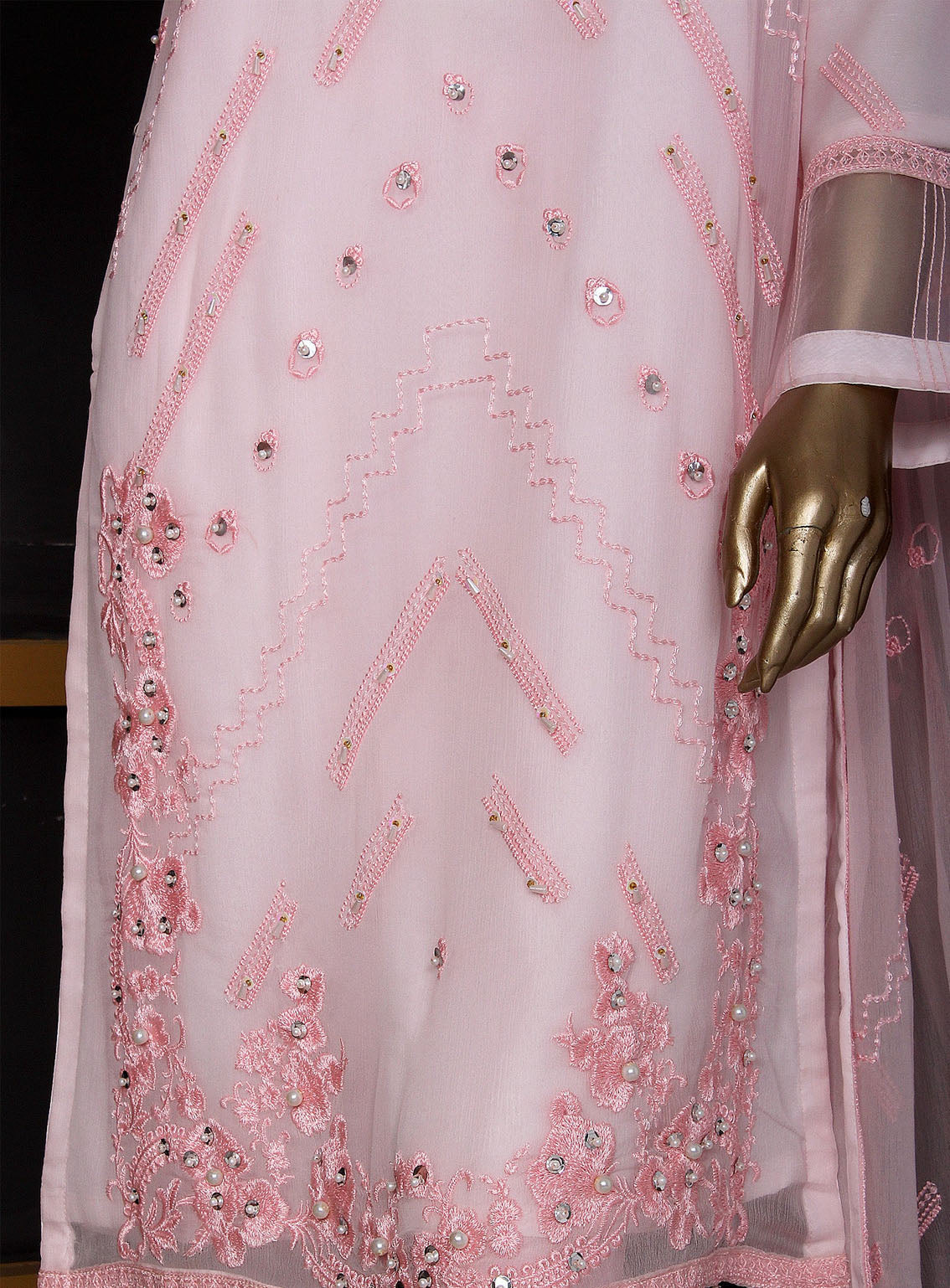 Romosh Fancy Embroidered Chiffon 3 Piece Stitched Suit - RNPC24FE RO-140 PINK PARADISE Romosh Fancy Embroidered Chiffon 3 Piece Stitched Suit - RNPC24FE RO-140 PINK PARADISE