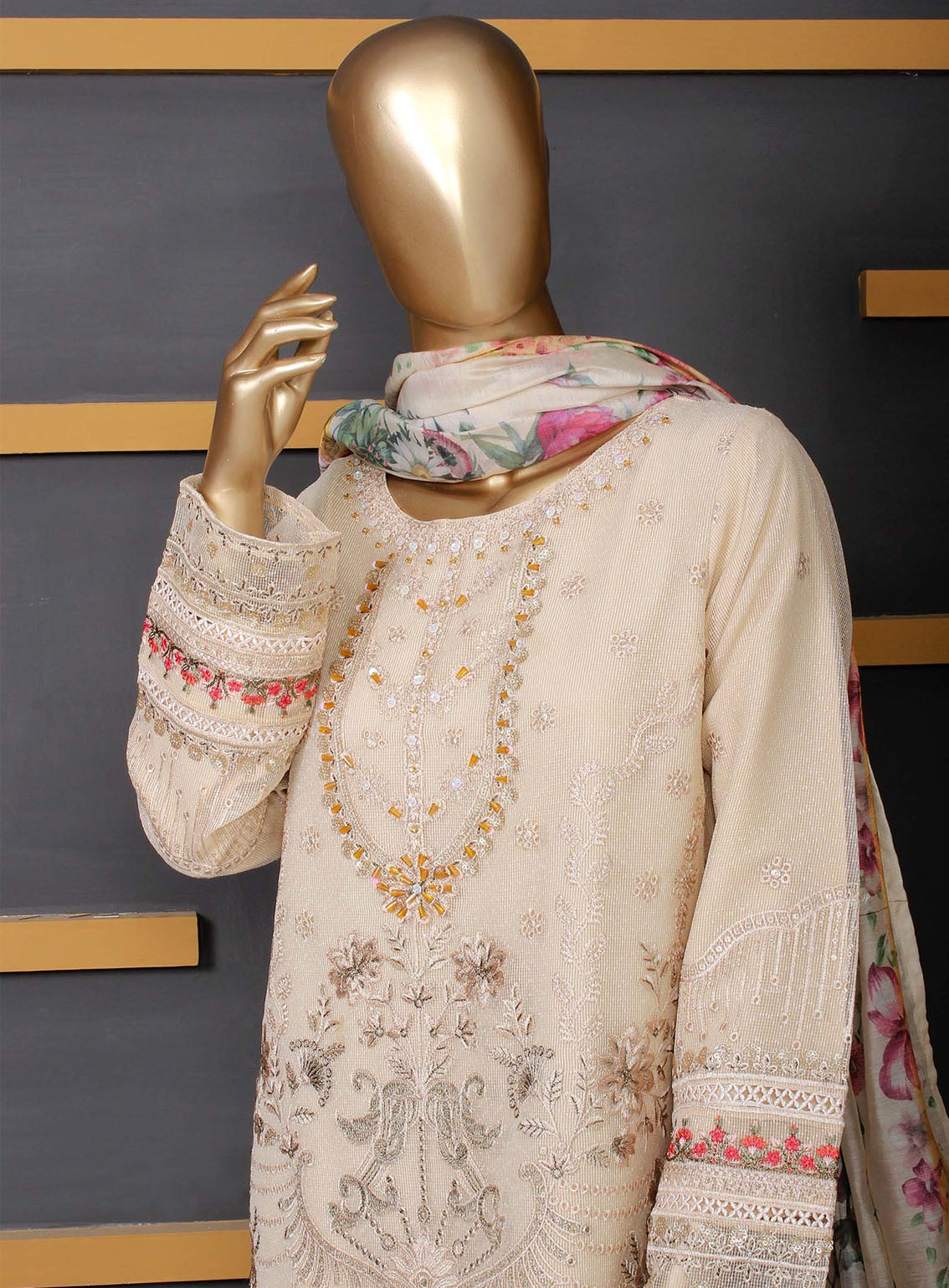 Romosh Fancy Embroidered Chiffon 3 Piece Stitched Suit - RNPC24FE RO-144 POSH PETAL-2 Romosh Fancy Embroidered Chiffon 3 Piece Stitched Suit - RNPC24FE RO-144 POSH PETAL-2