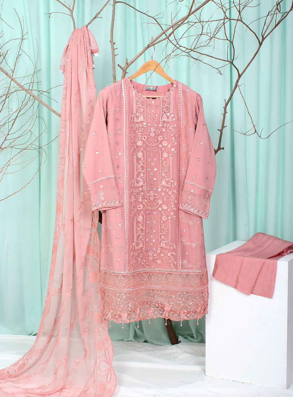Romosh Fancy Embroidered Chiffon 3 Piece Stitched Suit - RNPC24FE RO-83 ENCHANTIVA-2 Romosh Fancy Embroidered Chiffon 3 Piece Stitched Suit - RNPC24FE RO-83 ENCHANTIVA-2