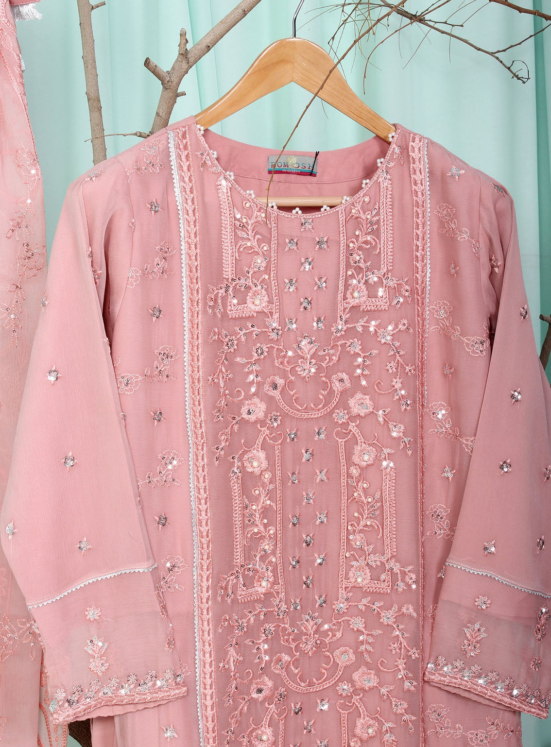 Romosh Fancy Embroidered Chiffon 3 Piece Stitched Suit - RNPC24FE RO-83 ENCHANTIVA-2 Romosh Fancy Embroidered Chiffon 3 Piece Stitched Suit - RNPC24FE RO-83 ENCHANTIVA-2