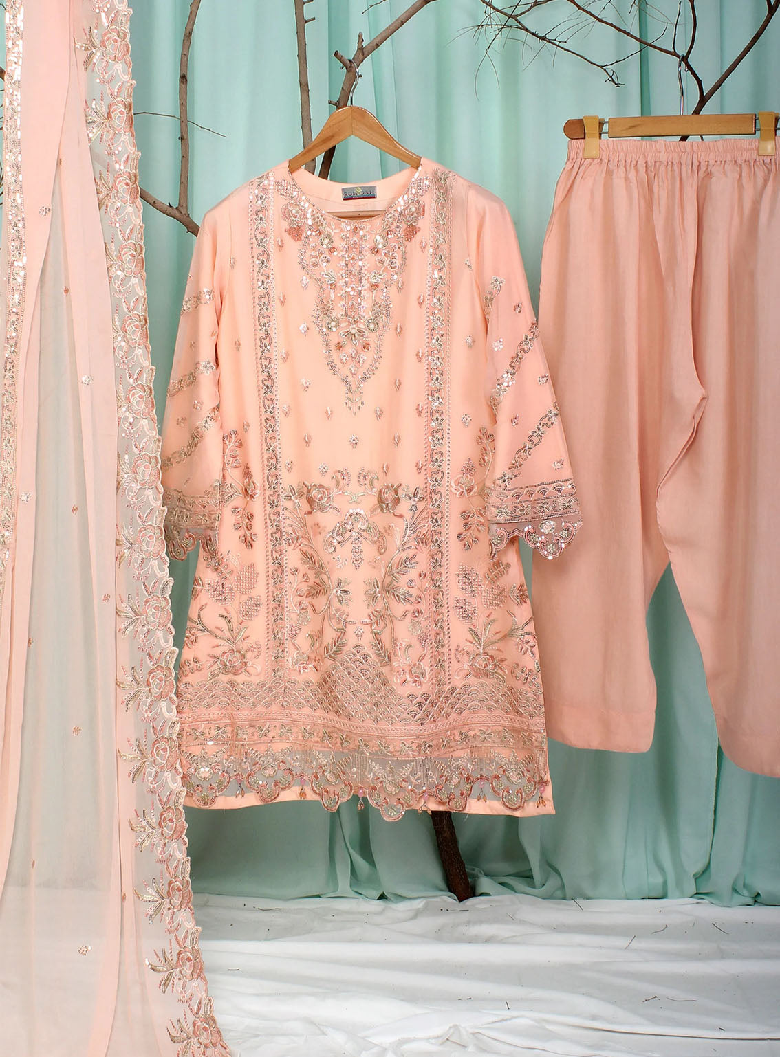 Romosh Fancy Embroidered Chiffon 3 Piece Stitched Suit - RNPC24FE RO-91 HEAVEN BLISS-1 Romosh Fancy Embroidered Chiffon 3 Piece Stitched Suit - RNPC24FE RO-91 HEAVEN BLISS-1