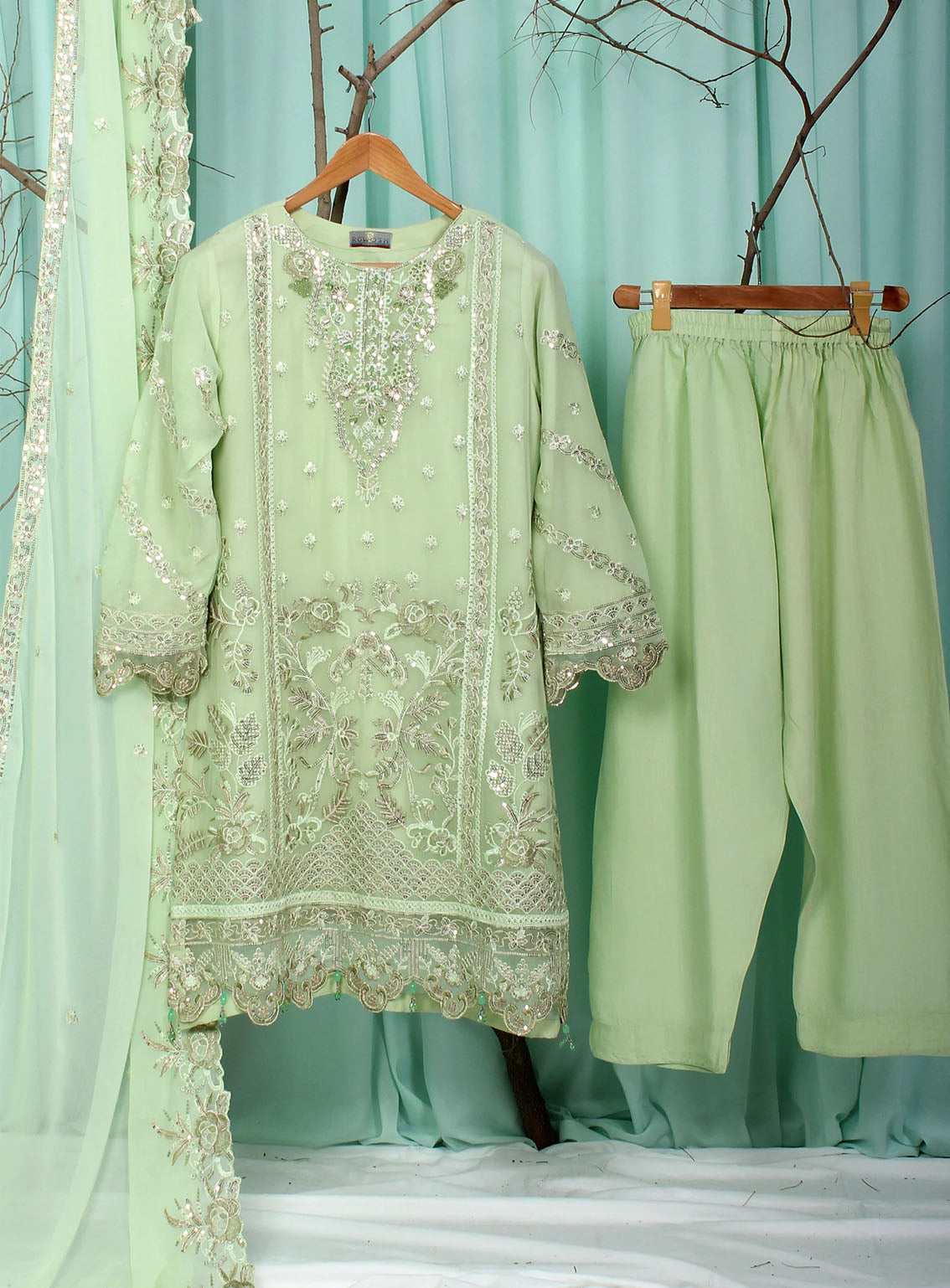 Romosh Fancy Embroidered Chiffon 3 Piece Stitched Suit - RNPC24FE RO-91 HEAVEN BLISS-2 Romosh Fancy Embroidered Chiffon 3 Piece Stitched Suit - RNPC24FE RO-91 HEAVEN BLISS-2