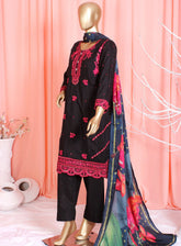 Romosh Fancy Embroidered Cotton 3 Piece Stitched Suit - RNPC24FE RO-114 CHARCOAL CHARM