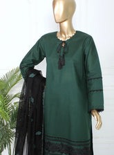 Romosh Fancy Embroidered Cotton 3 Piece Stitched Suit - RNPC24FE RO-138 GREEN GLOW
