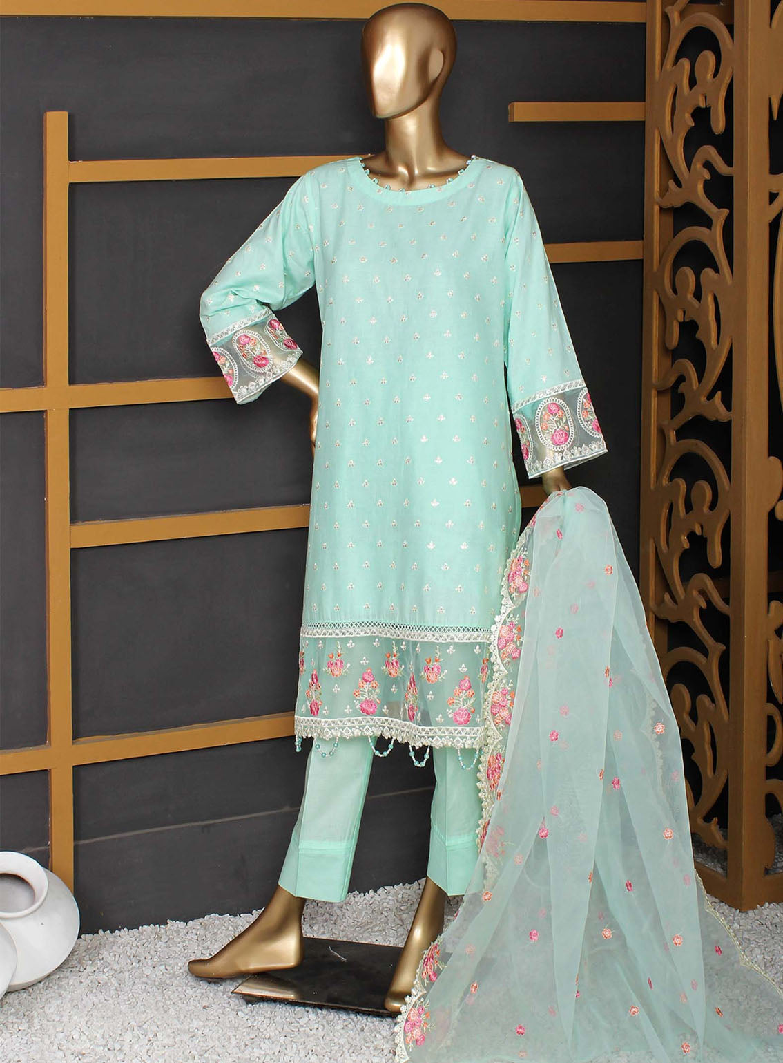 Romosh Fancy Embroidered Cotton 3 Piece Stitched Suit - RNPC24FE RO-157 BLOSSOM DREAM-1 Romosh Fancy Embroidered Cotton 3 Piece Stitched Suit - RNPC24FE RO-157 BLOSSOM DREAM-1