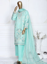 Romosh Fancy Embroidered Khaddi Net 3 Piece Stitched Suit - RNPC24FE RO-130 RADIANT RUFFLES-1