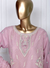 Romosh Fancy Embroidered Khaddi Net 3 Piece Stitched Suit - RNPC24FE RO-130 RADIANT RUFFLES-2