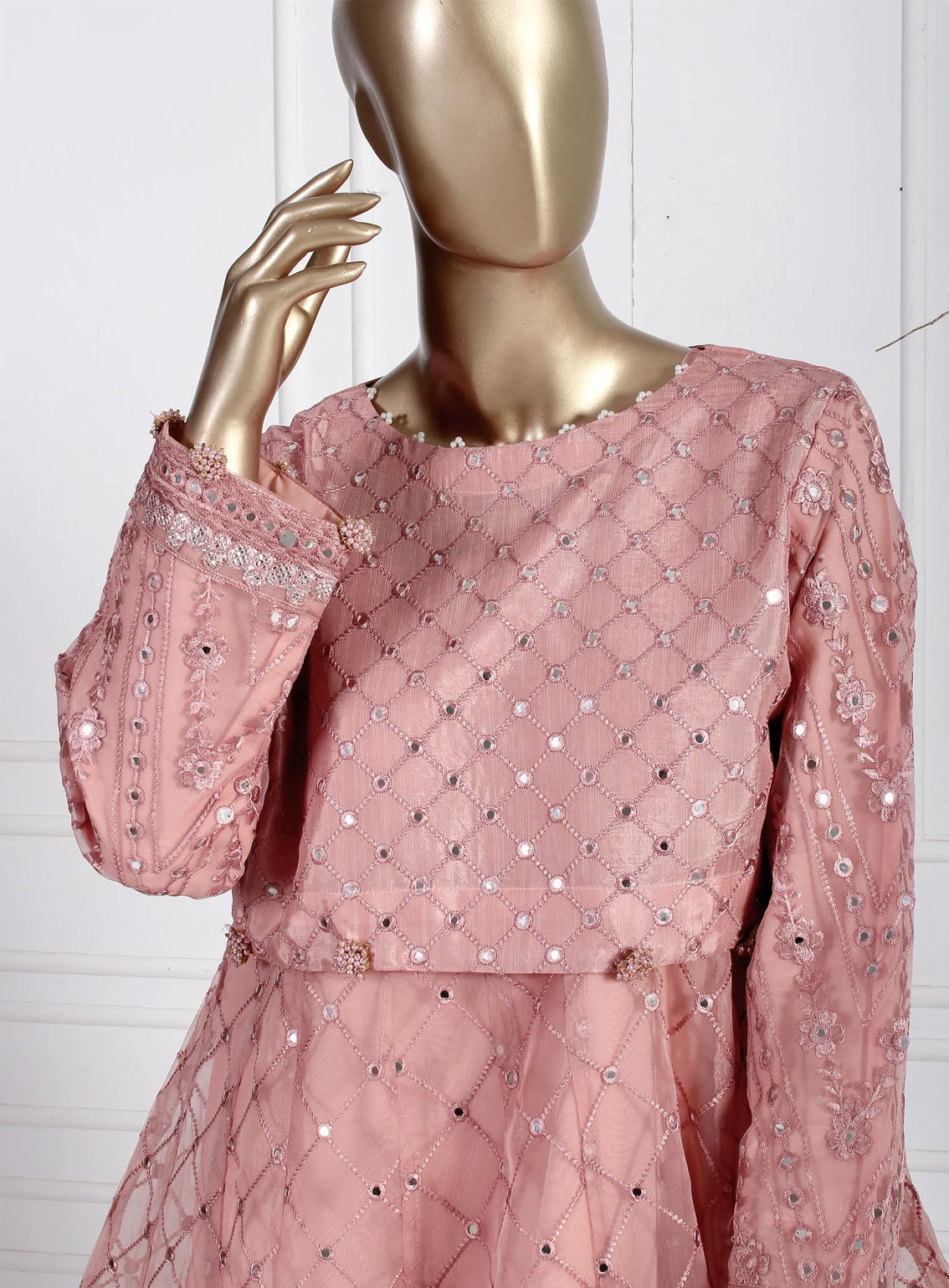 Romosh Fancy Embroidered Organza 3 Piece Stitched Suit - RNPC24FE RO-135 DIVINE ELEGANCE Romosh Fancy Embroidered Organza 3 Piece Stitched Suit - RNPC24FE RO-135 DIVINE ELEGANCE