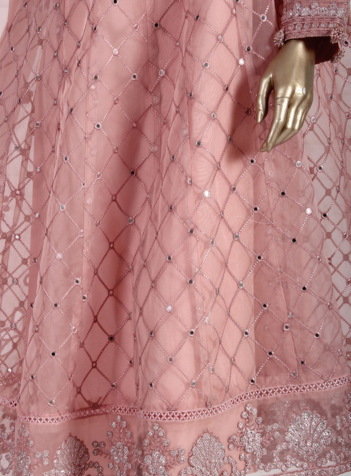 Romosh Fancy Embroidered Organza 3 Piece Stitched Suit - RNPC24FE RO-135 DIVINE ELEGANCE Romosh Fancy Embroidered Organza 3 Piece Stitched Suit - RNPC24FE RO-135 DIVINE ELEGANCE