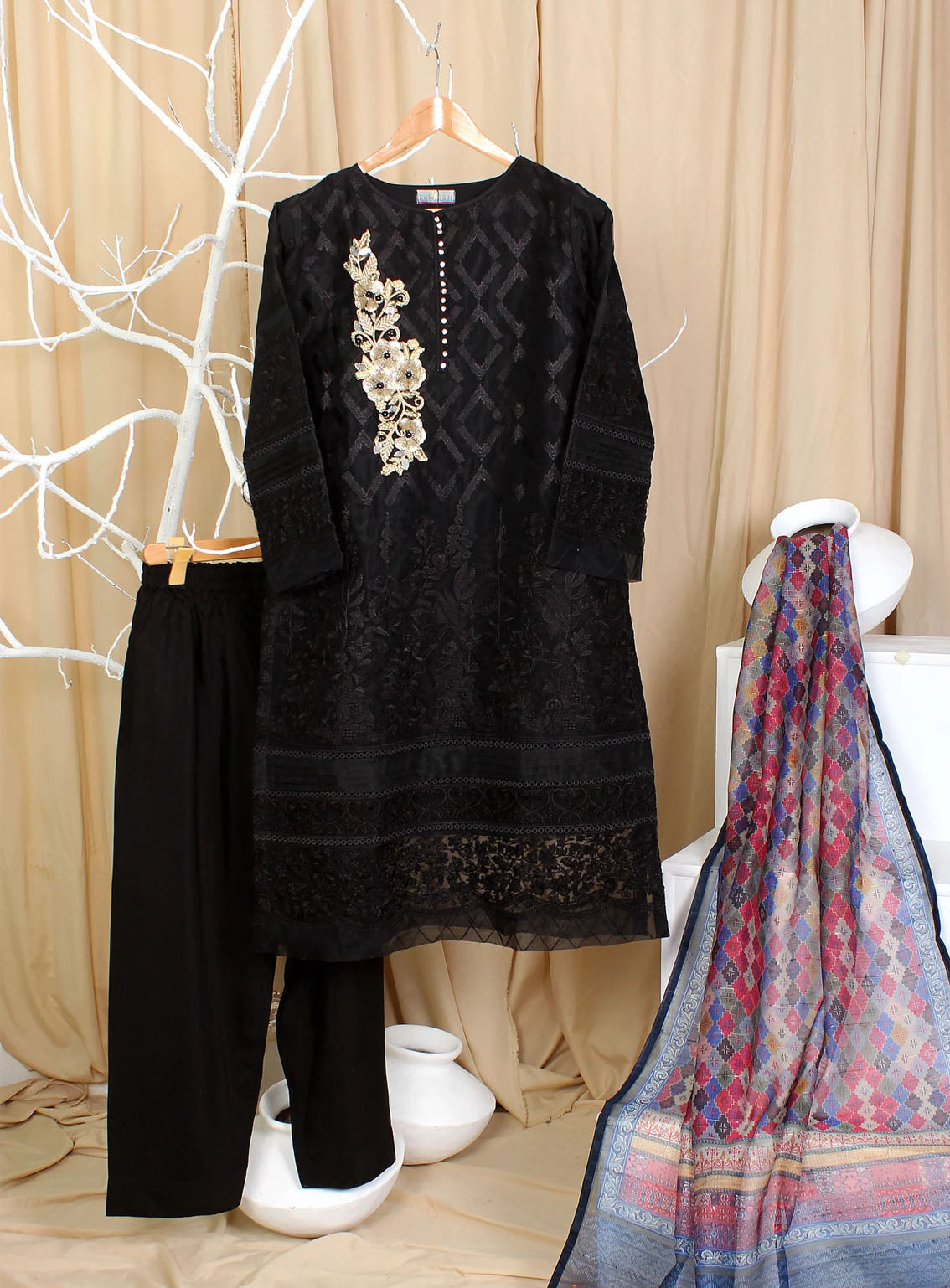 Romosh Fancy Embroidered Organza 3 Piece Stitched Suit - RNPC24FE RO-94 MAGICAL FAIRY-1 Romosh Fancy Embroidered Organza 3 Piece Stitched Suit - RNPC24FE RO-94 MAGICAL FAIRY-1