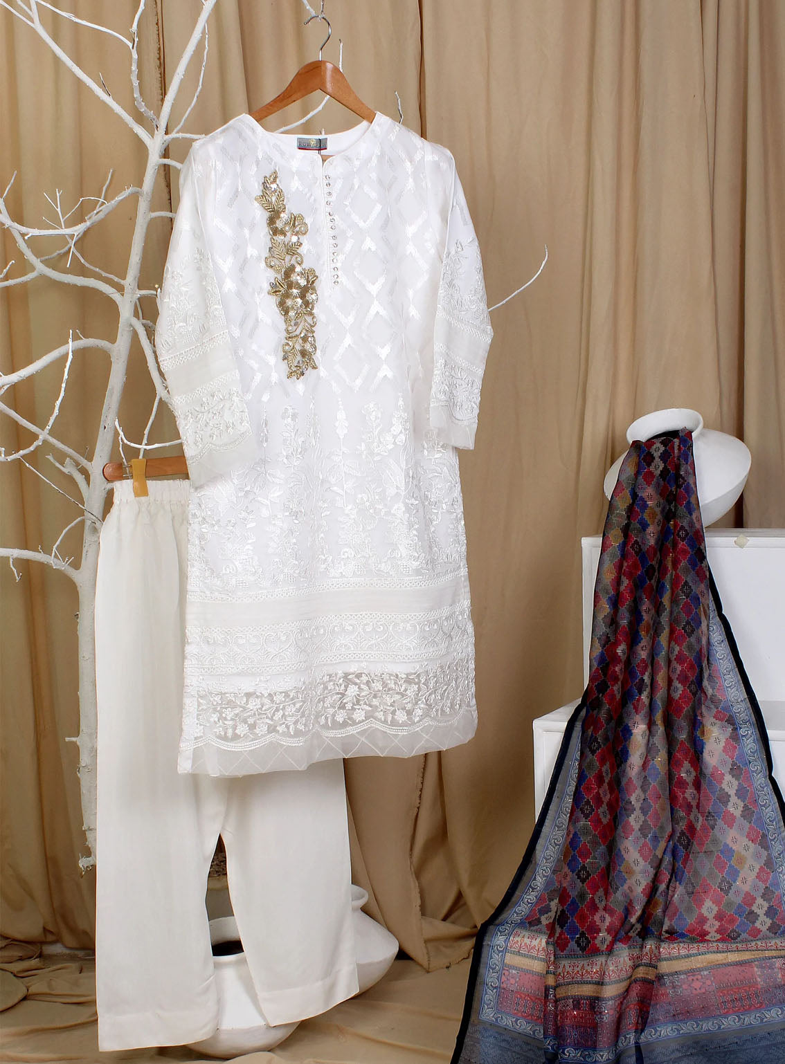 Romosh Fancy Embroidered Organza 3 Piece Stitched Suit - RNPC24FE RO-94 MAGICAL FAIRY-2 Romosh Fancy Embroidered Organza 3 Piece Stitched Suit - RNPC24FE RO-94 MAGICAL FAIRY-2