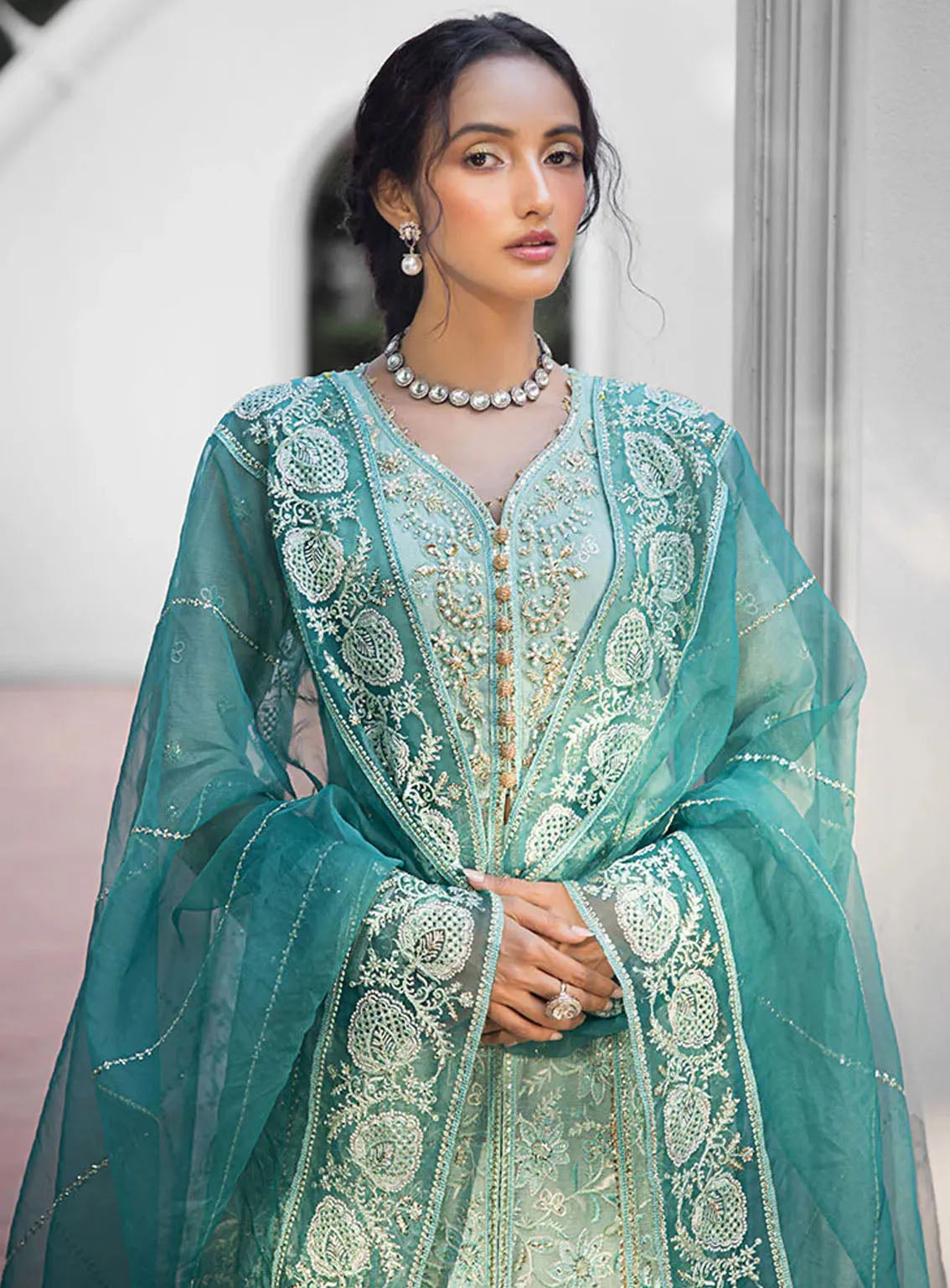 Roohi By Mushq Luxury Embroidered Organze 4 Piece Unstitched Suit MQ24R D-103 MEERA Roohi By Mushq Luxury Embroidered Organze 4 Piece Unstitched Suit MQ24R D-103 MEERA
