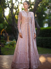 Roohi By Mushq Luxury Embroidered Organze 4 Piece Unstitched Suit MQ24R D-107 AANYA