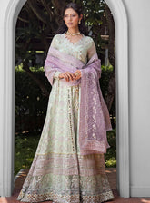 Roohi By Mushq Luxury Embroidered Organze 4 Piece Unstitched Suit MQ24R D-109 AARA