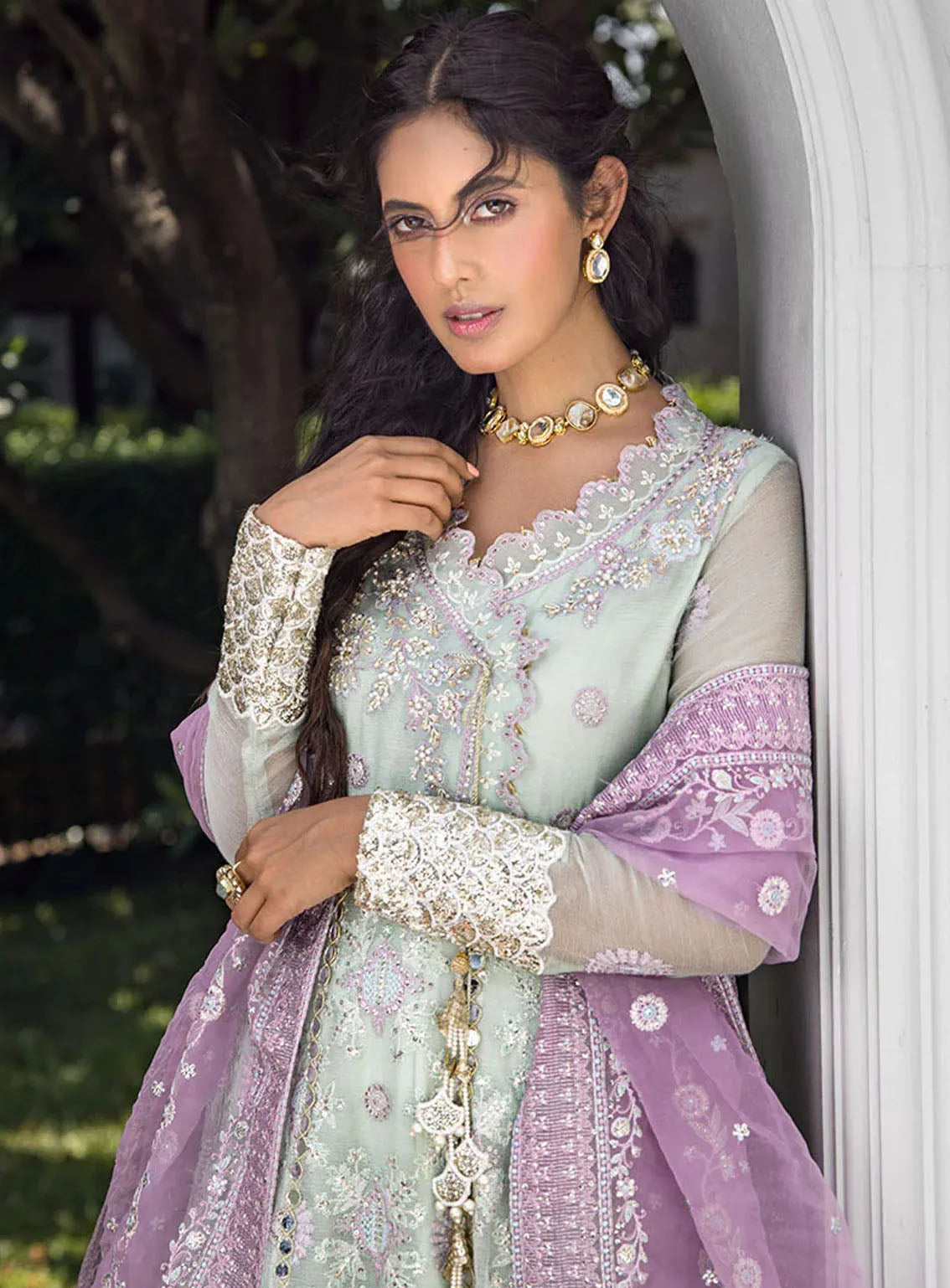 Roohi By Mushq Luxury Embroidered Organze 4 Piece Unstitched Suit MQ24R D-109 AARA Roohi By Mushq Luxury Embroidered Organze 4 Piece Unstitched Suit MQ24R D-109 AARA