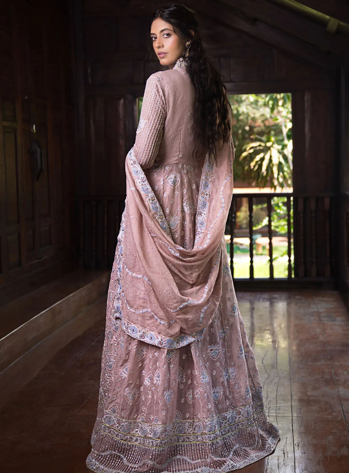 Roohi By Mushq Luxury Embroidered Organze 4 Piece Unstitched Suit MQ24R D-110 JANVI Roohi By Mushq Luxury Embroidered Organze 4 Piece Unstitched Suit MQ24R D-110 JANVI