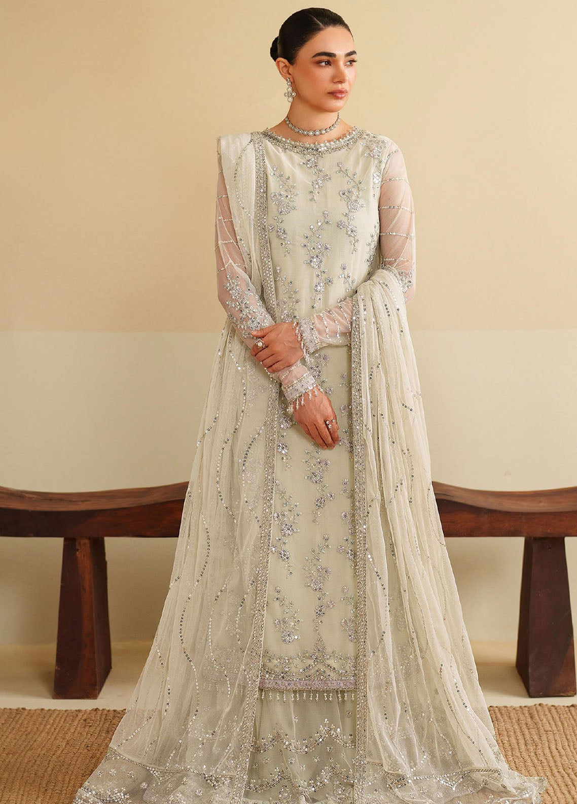 Roohi By Zarif Formal Embroidered Net 3 Piece Unstitched Suit ZF25RF D-RFE-02 LEEMAH Roohi By Zarif Formal Embroidered Net 3 Piece Unstitched Suit ZF25RF D-RFE-02 LEEMAH