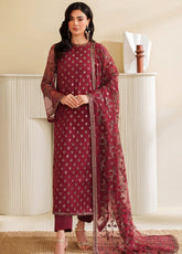 Roohi By Zarif Formal Embroidered Net 3 Piece Unstitched Suit ZF25RF D-RFE-03 AFRAH