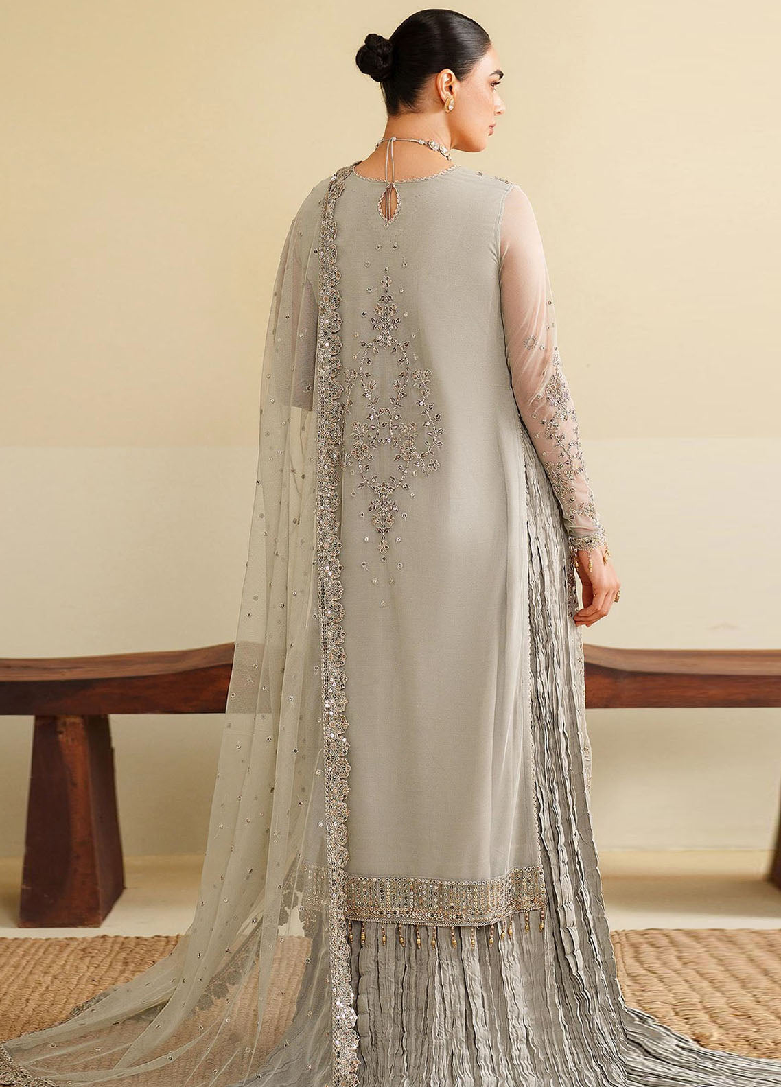 Roohi By Zarif Formal Embroidered Net 3 Piece Unstitched Suit ZF25RF D-RFE-06 MILAAN Roohi By Zarif Formal Embroidered Net 3 Piece Unstitched Suit ZF25RF D-RFE-06 MILAAN