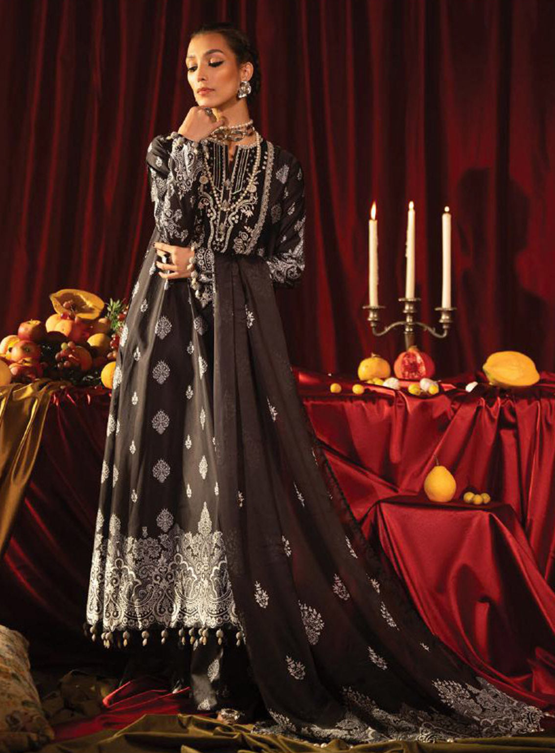 Roohi Silk By Myeesha Embroidered Silk 3 Piece Unstitched Suit MY24RS MS-1002 KHAAS Roohi Silk By Myeesha Embroidered Silk 3 Piece Unstitched Suit MY24RS MS-1002 KHAAS