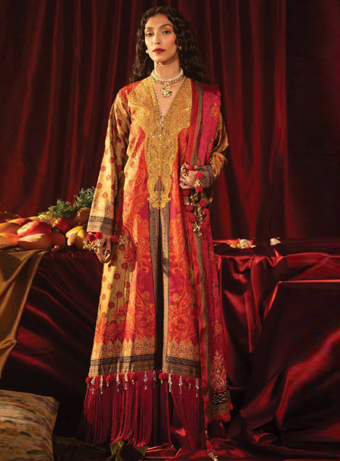 Roohi Silk By Myeesha Embroidered Silk 3 Piece Unstitched Suit MY24RS MS-1003 RUBAI Roohi Silk By Myeesha Embroidered Silk 3 Piece Unstitched Suit MY24RS MS-1003 RUBAI