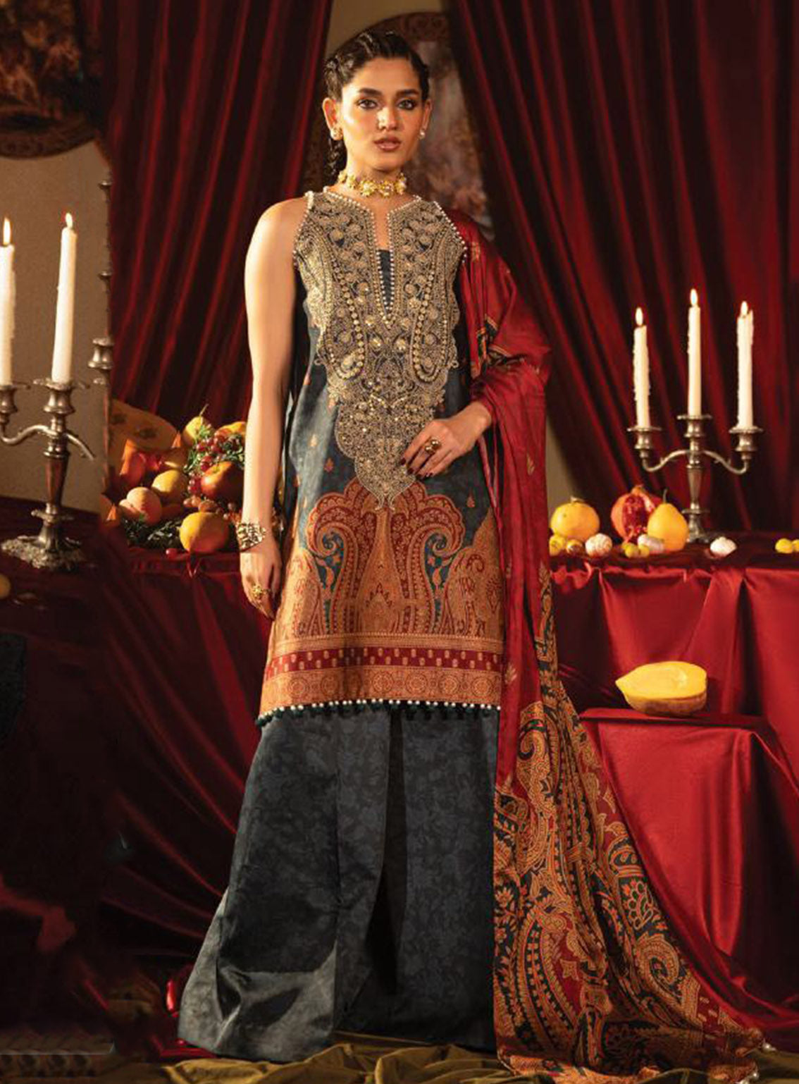 Roohi Silk By Myeesha Embroidered Silk 3 Piece Unstitched Suit MY24RS MS-1004 FEROZA Roohi Silk By Myeesha Embroidered Silk 3 Piece Unstitched Suit MY24RS MS-1004 FEROZA