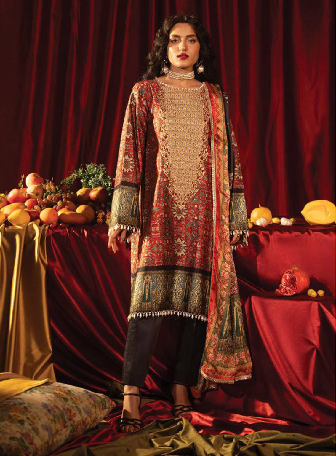 Roohi Silk By Myeesha Embroidered Silk 3 Piece Unstitched Suit MY24RS MS-1006 ZEENAT Roohi Silk By Myeesha Embroidered Silk 3 Piece Unstitched Suit MY24RS MS-1006 ZEENAT