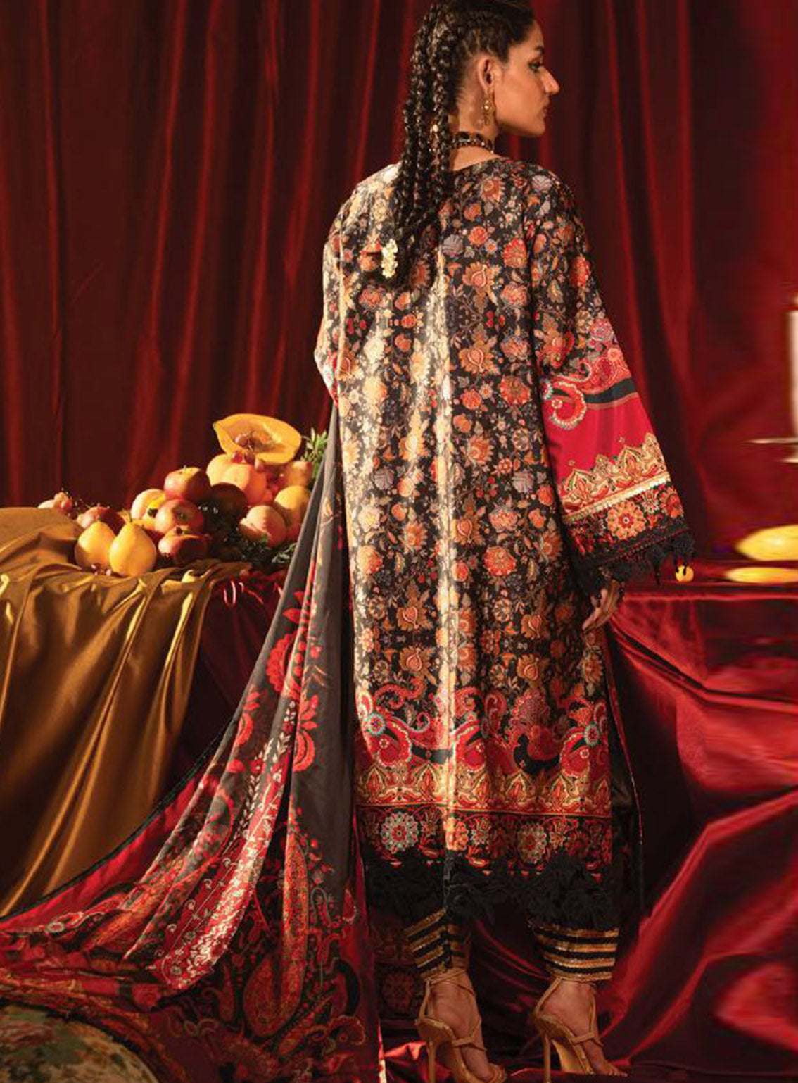 Roohi Silk By Myeesha Embroidered Silk 3 Piece Unstitched Suit MY24RS MS-1008 ZARQA Roohi Silk By Myeesha Embroidered Silk 3 Piece Unstitched Suit MY24RS MS-1008 ZARQA