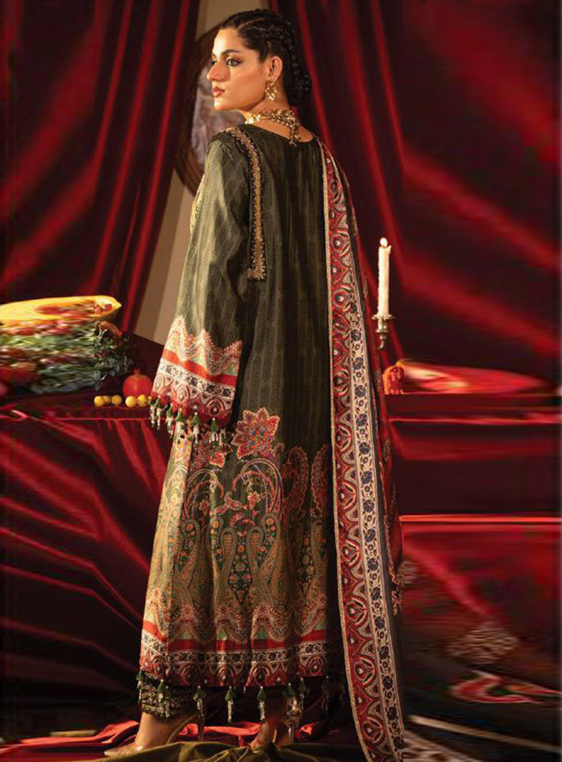 Roohi Silk By Myeesha Embroidered Silk 3 Piece Unstitched Suit MY24RS MS-1009 MEHEK Roohi Silk By Myeesha Embroidered Silk 3 Piece Unstitched Suit MY24RS MS-1009 MEHEK